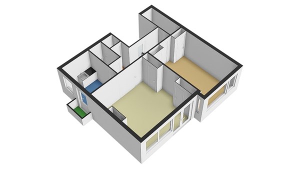 Floorplan - Mathenesserweg 149A02, 3027 HN Rotterdam